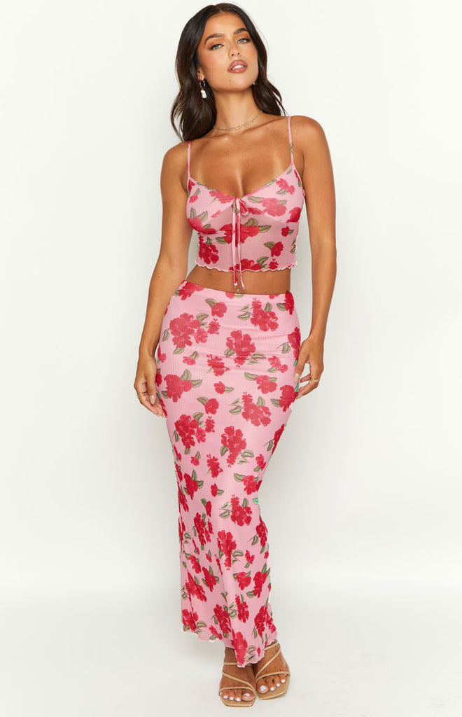 FINAL SALE - Fenja crop floral cami