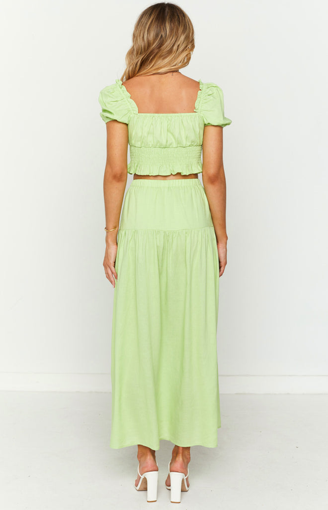 Shannon White Linen Blend Mini Dress