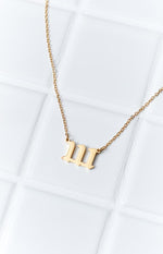 111 Gold Angel Number Necklace Image