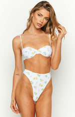 9.0 Swim Jamilla White Floral Bikini Bottoms Image