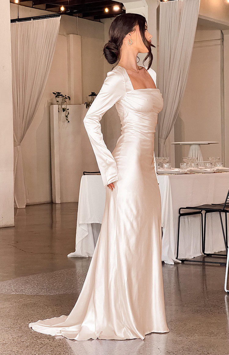 Long sleeve maxi dress wedding hotsell