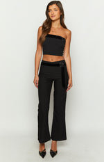 Alistair Black Strapless Belt Top Image