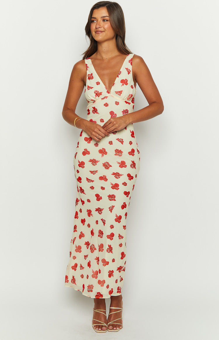 Alonica Rosie Cream Maxi Dress Image