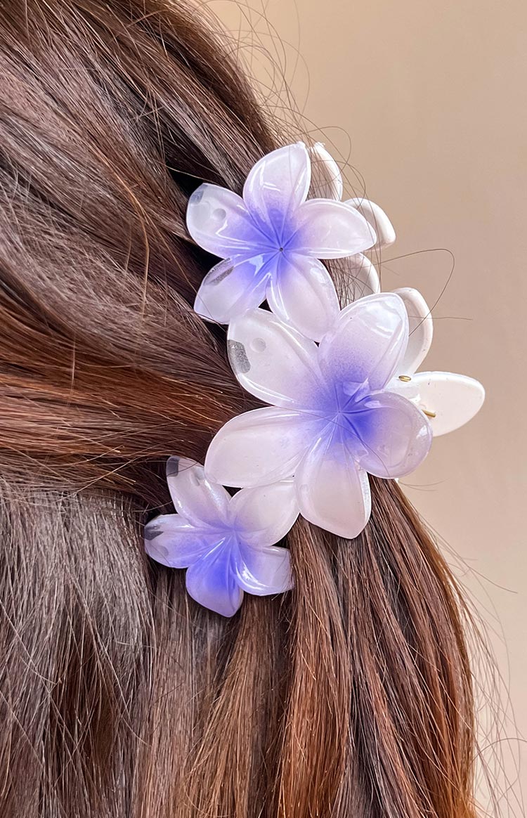 Aria Pink And Purple Flower Clip 2 Pack Image