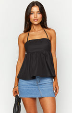 Axl Black Halter Top Image