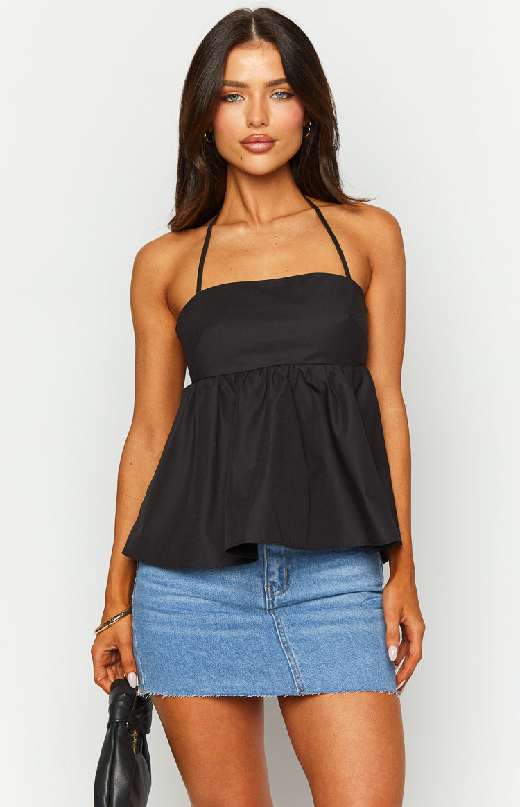 Axl Black Halter Top Image