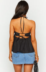 Axl Black Halter Top Image
