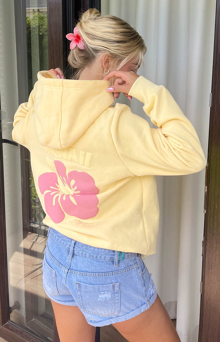 Beginning Yellow Hibiscus Hoodie Image