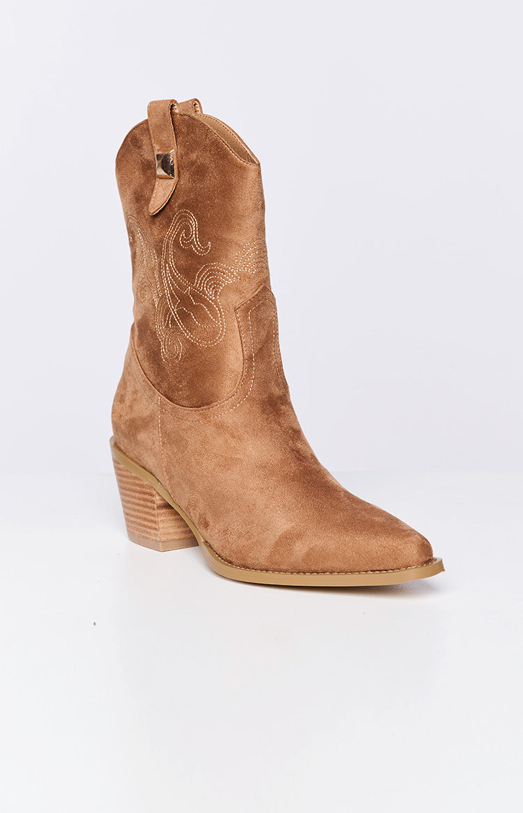 Billini Darla Tan Cowboy Boots Image