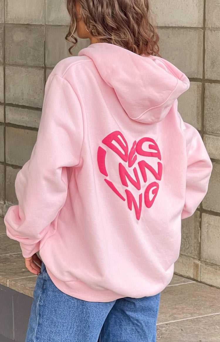 Beginning Pink Lovey Bubble Hoodie Image