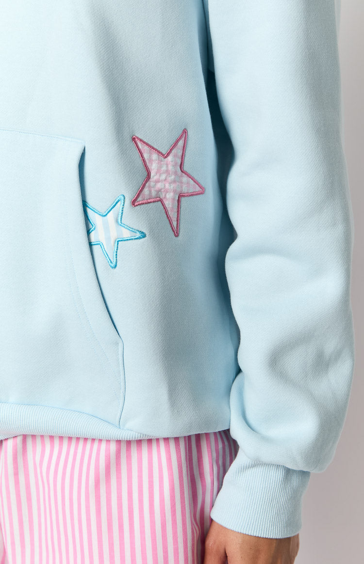 Beginning Light Blue Star Hoodie Image