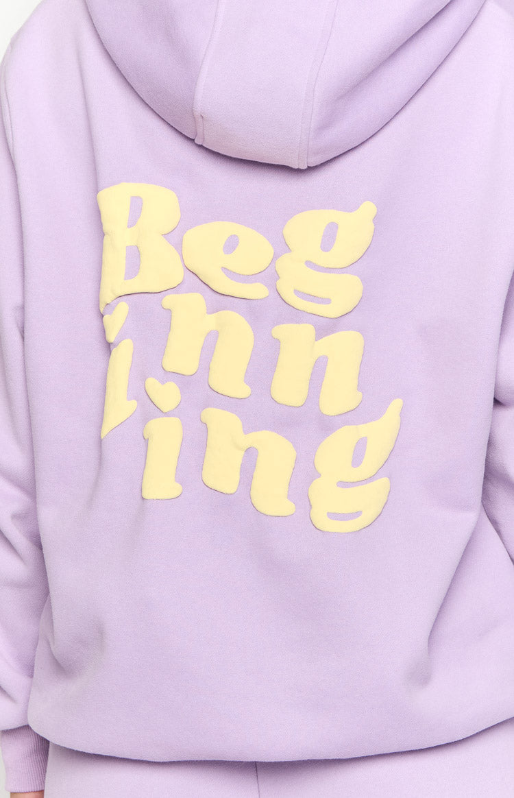 Beginning Purple Snuggle Bubble Hoodie Image