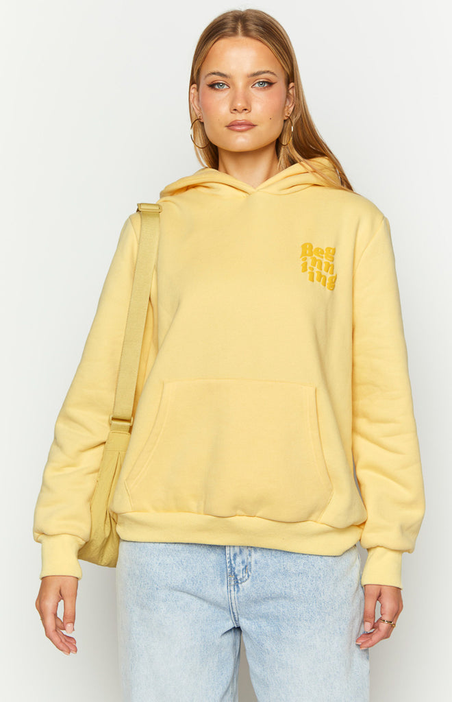 Beginning Yellow Snuggle Bubble Hoodie – Beginning Boutique