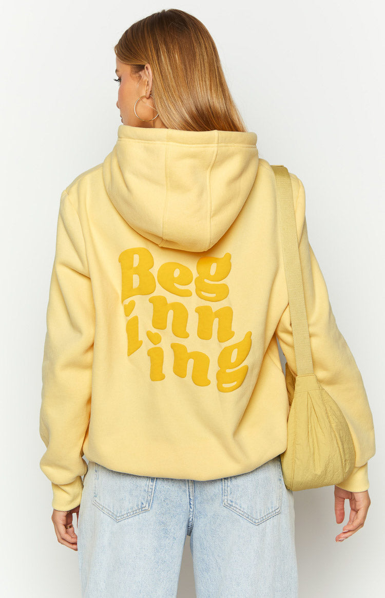 Beginning Yellow Snuggle Bubble Hoodie Image