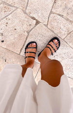 Billini Alfie Black Slides Image