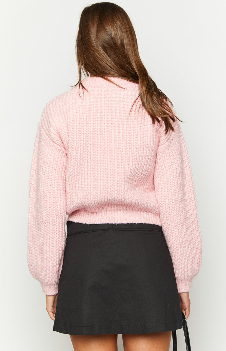 Blush Bliss Pink Knit Sweater Image