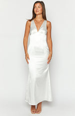 Clara White Maxi Dress Image