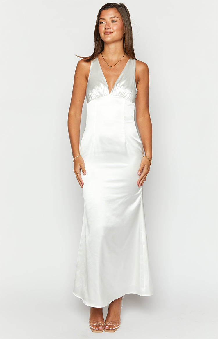 Shop Formal Dress - Clara White Maxi Dress sixth image