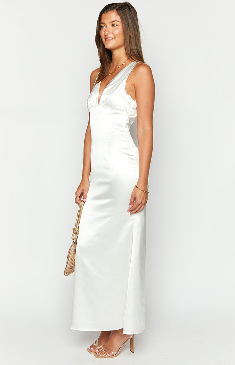 Clara White Maxi Dress Image