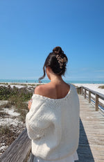 Delvey Cream Chunky Knit Sweater Image