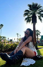 All Mine White Lace Mini Dress Image