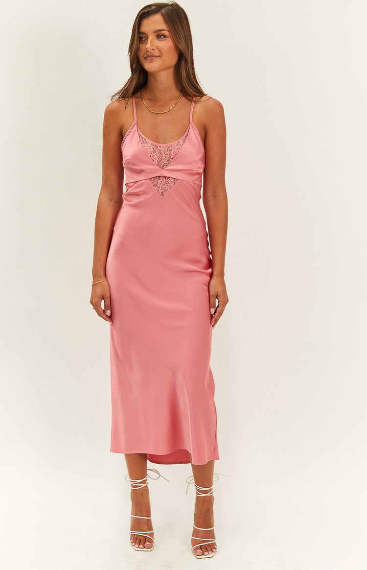 Shop Formal Dress - Elery Pink Midi Dress featured image