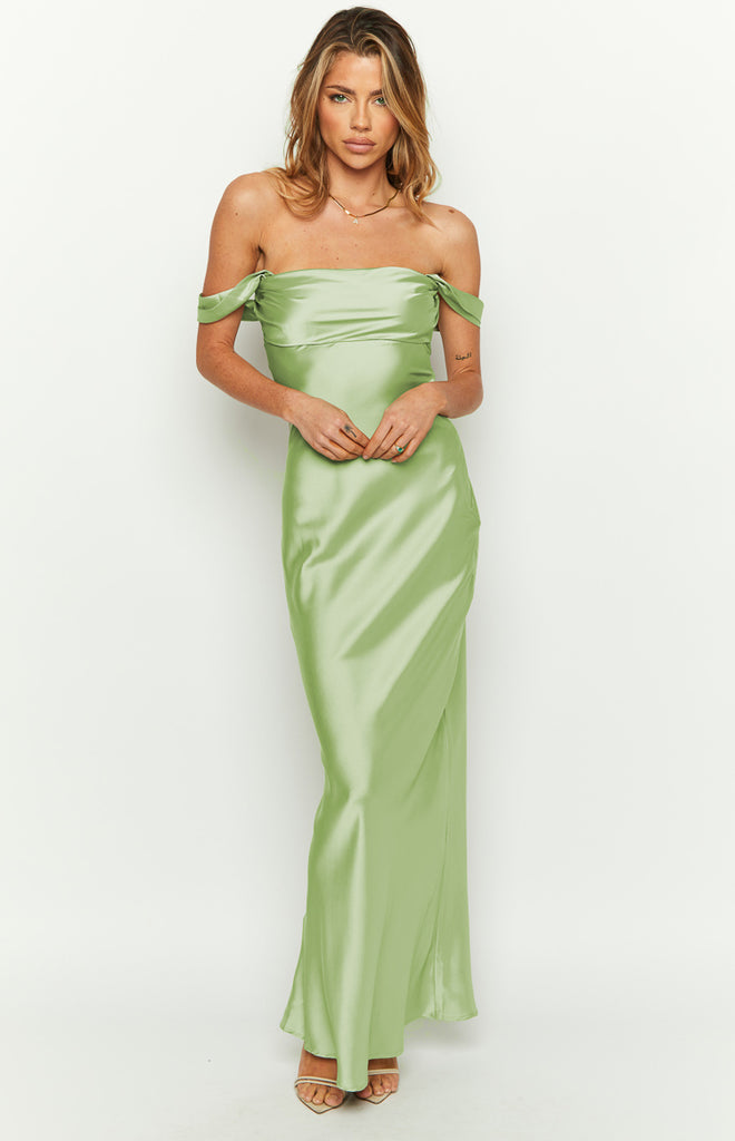 Ella Sage Off Shoulder Formal Maxi Dress – Beginning Boutique