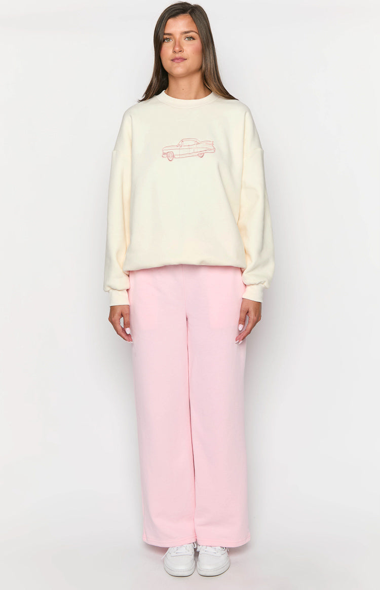 Elodie Cream Crew Neck Sweater Image