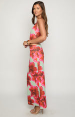 Elsa Green Floral Maxi Skirt Image