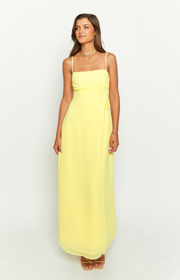 Flossie Yellow Maxi Sleeveless Dress Image