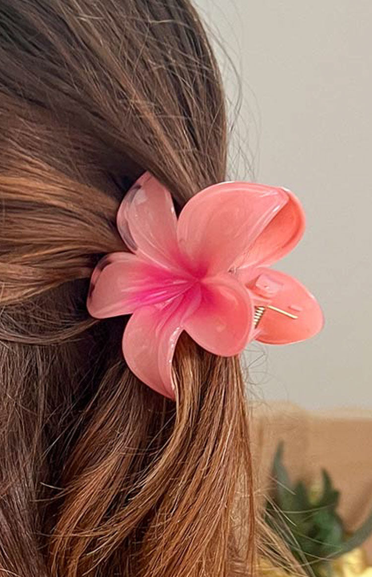 Frangipani Pink Flower Clip Image