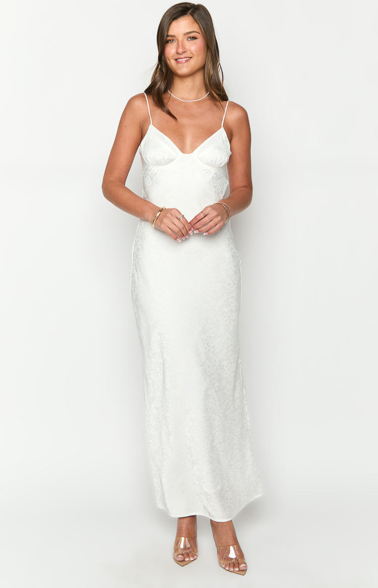 Gloria White Maxi Dress Image