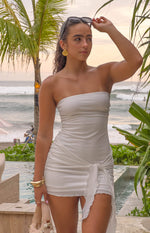 Hadlee White Strapless Mini Dress Image