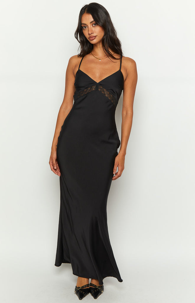 Hunta Black Maxi Dress – Beginning Boutique