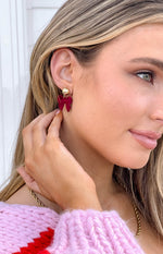 Isibel Red Bow Earrings (FREE over $130) Image