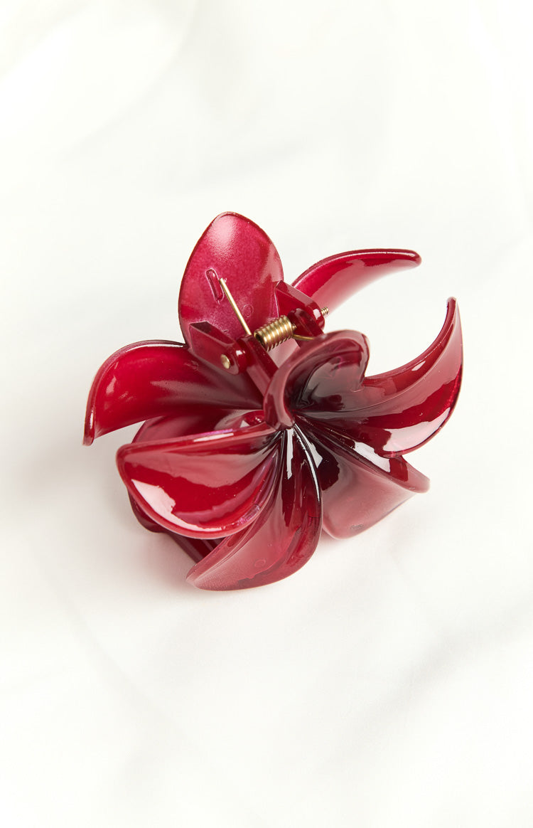 Island Girl Red Flower Clip Image