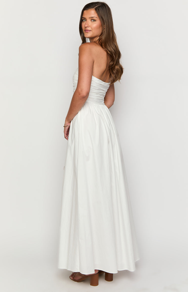 Josianne White Strapless Maxi Dress Image