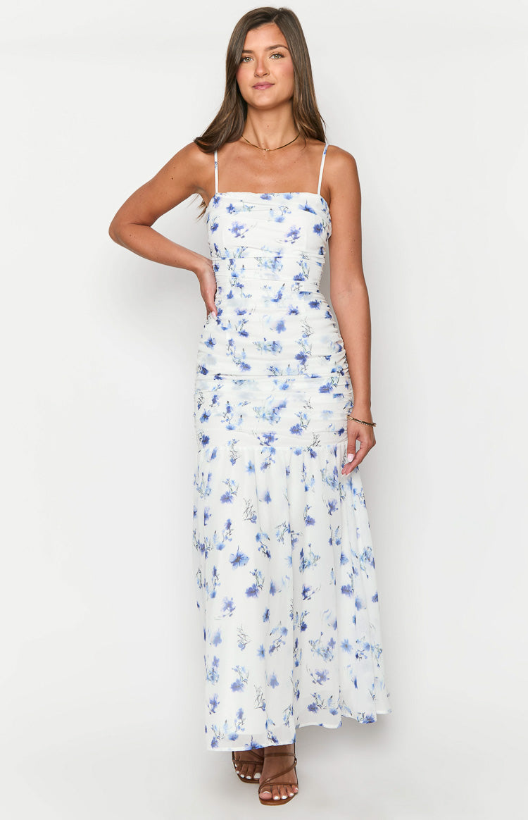 Kelee White Floral Maxi Dress Image