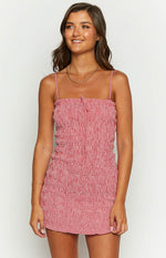 Kari Red Strapless Mini Dress Image