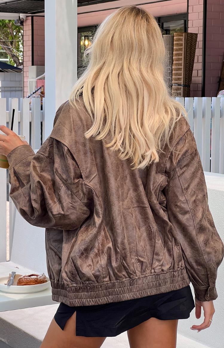 Lioness Kenny Chocolate Bomber Jacket Image