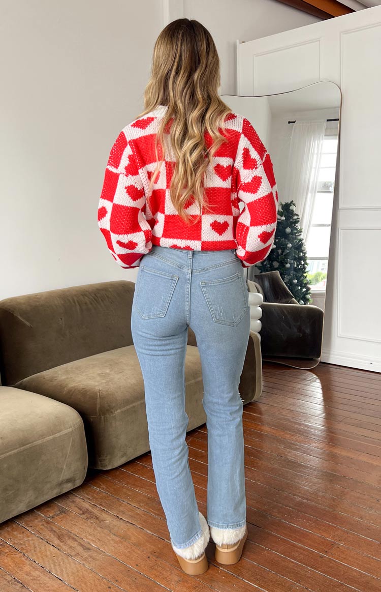 Loui Mid Wash Straight Leg Denim Jeans Image