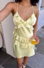 Lydia Yellow Mini Dress Image