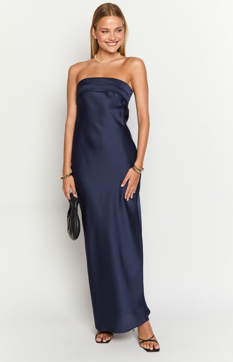 Maiah Navy Maxi Dress Image