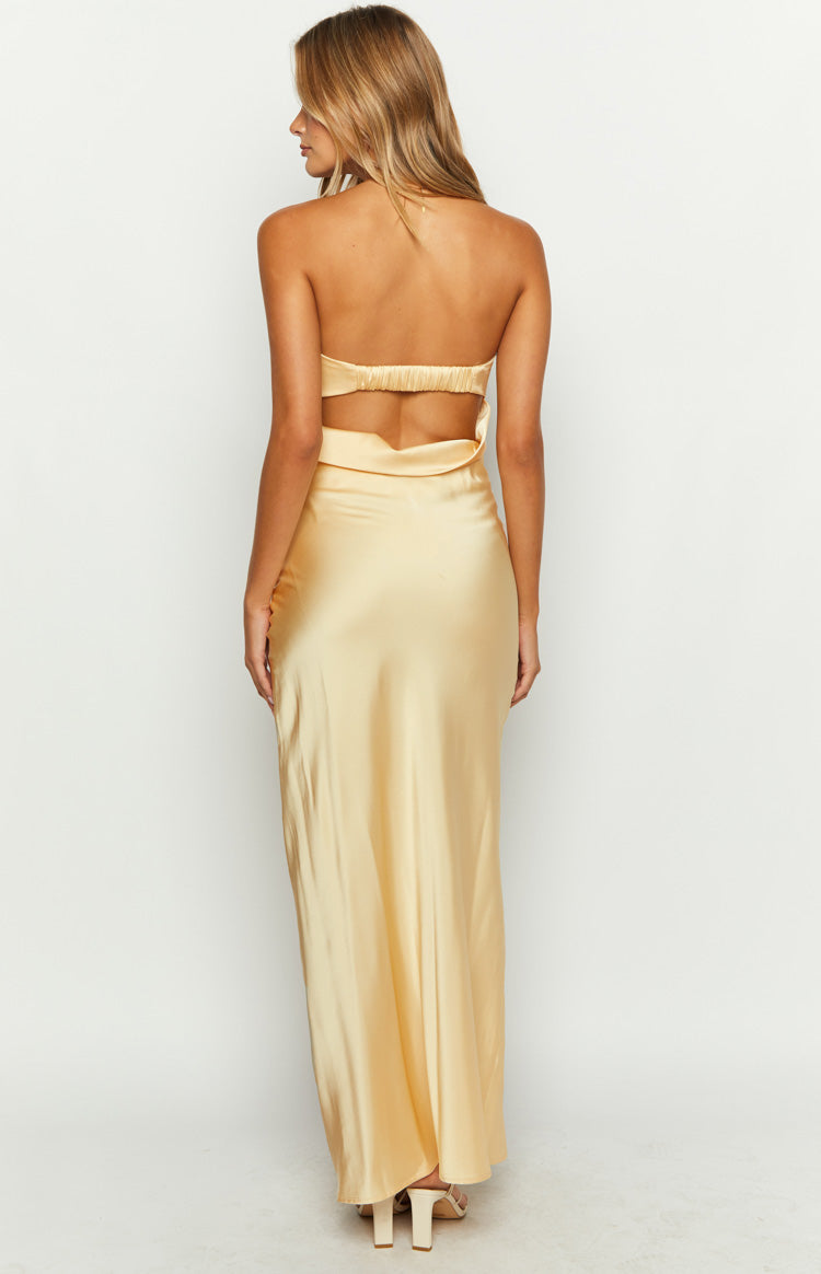 Shop Formal Dress - Maiah Yellow Maxi Dress secondary image