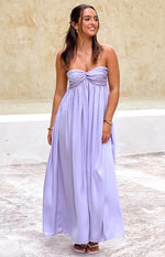 Maiana Lilac Strapless Maxi Dress Image