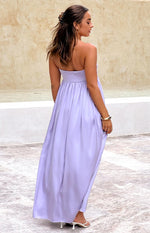 Maiana Lilac Strapless Maxi Dress Image