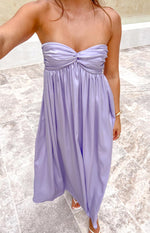 Maiana Lilac Strapless Maxi Dress Image