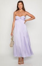 Maiana Lilac Strapless Maxi Dress Image