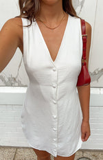Maurice White Button Up Mini Dress Image