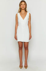 Maurice White Button Up Mini Dress Image